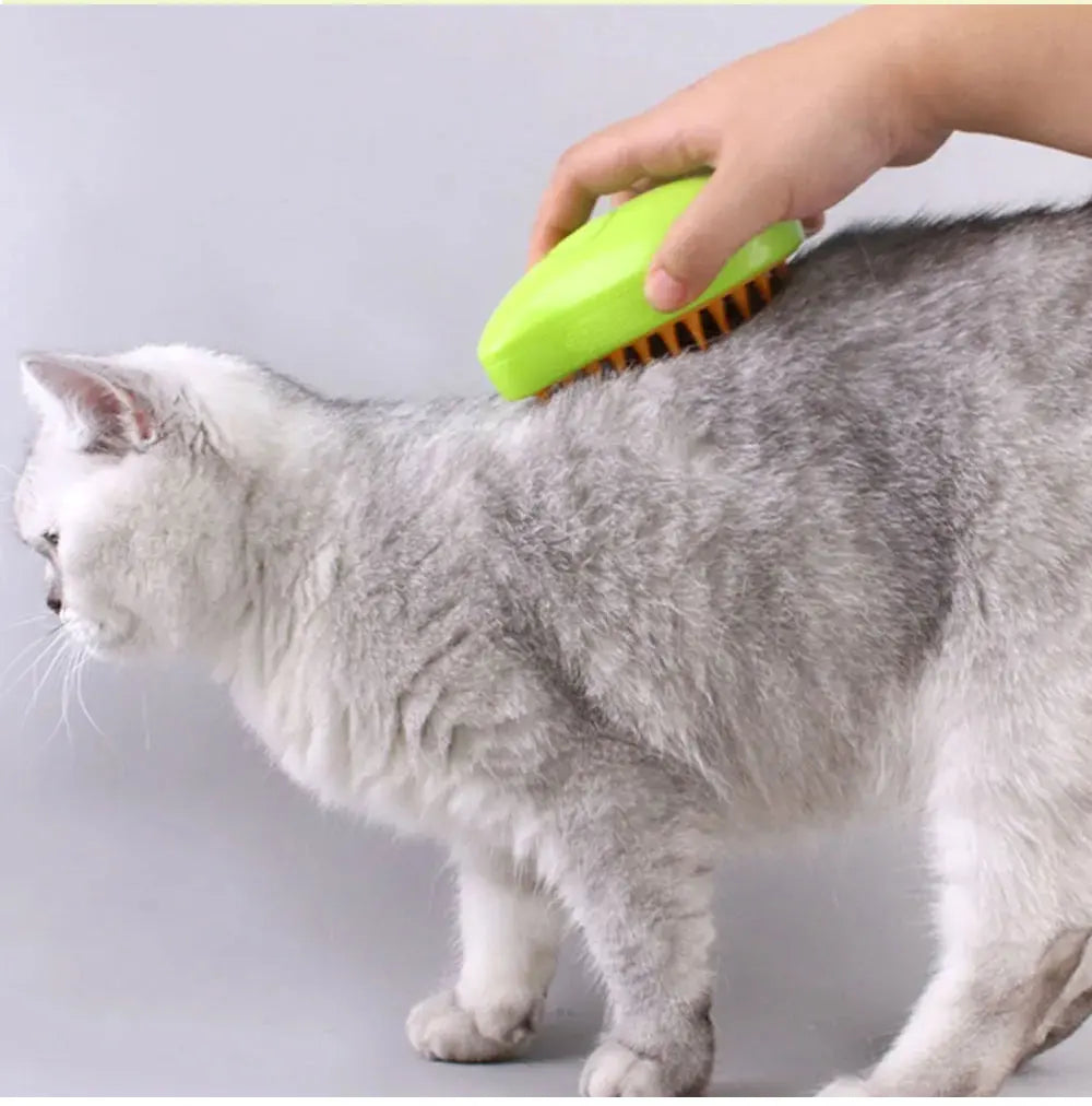 Steam Sprayer Electric Brush for Massaging and Grooming (Cat - Dog)