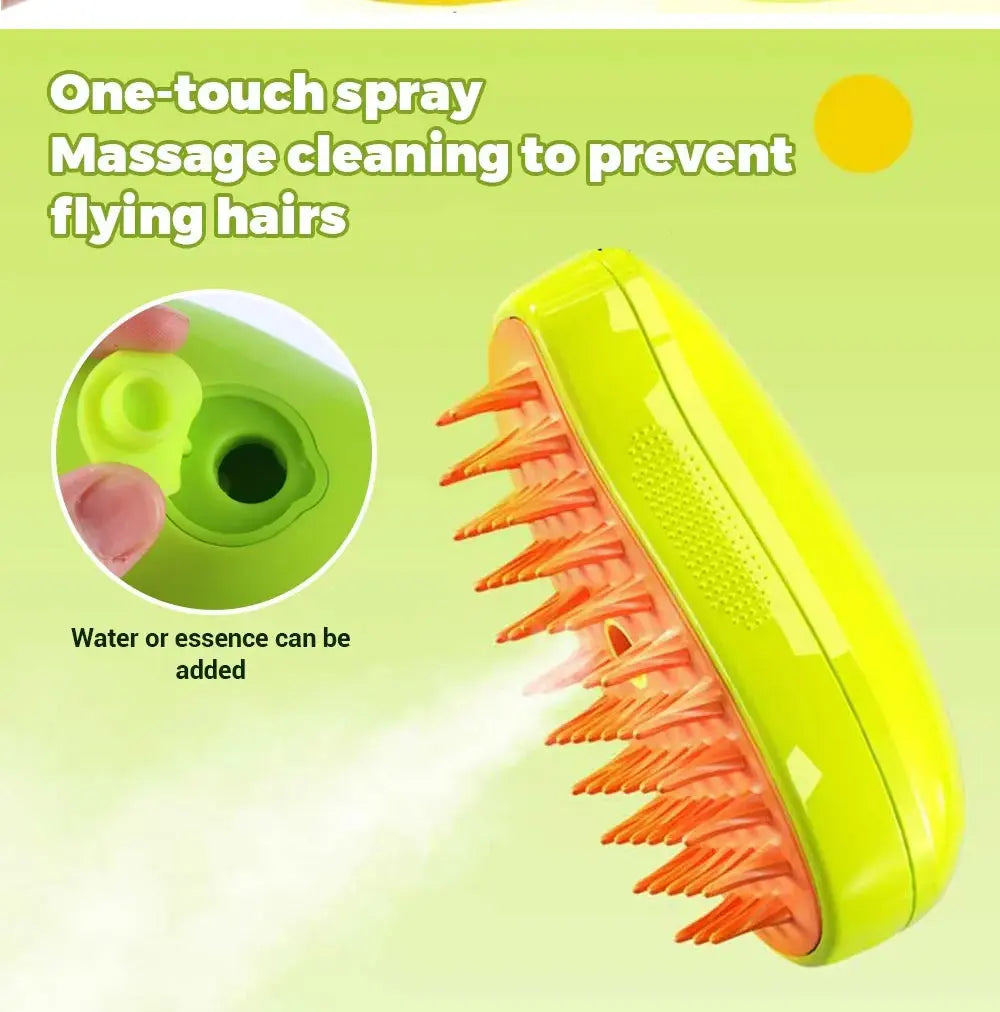 Steam Sprayer Electric Brush for Massaging and Grooming (Cat - Dog)