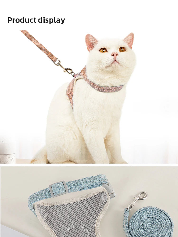 Cute Bear Leash and Harness for Cats and Small Dogs