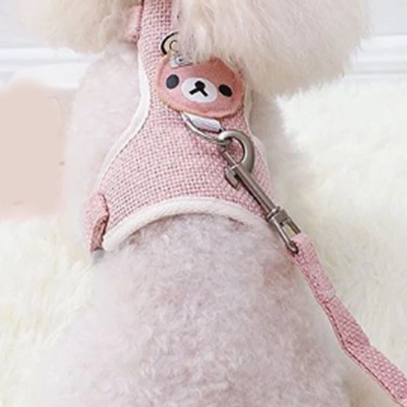 Cute Bear Leash and Harness for Cats and Small Dogs