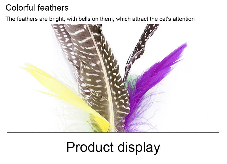 11-Piece Cat Feather Toy Set