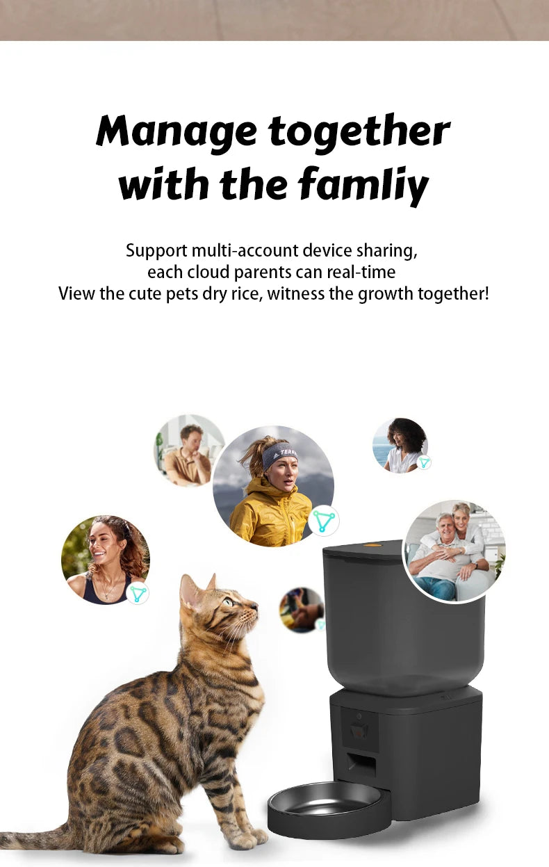 8L Automatic Pet Feeder With 1080p Camera Video and WiFi Control