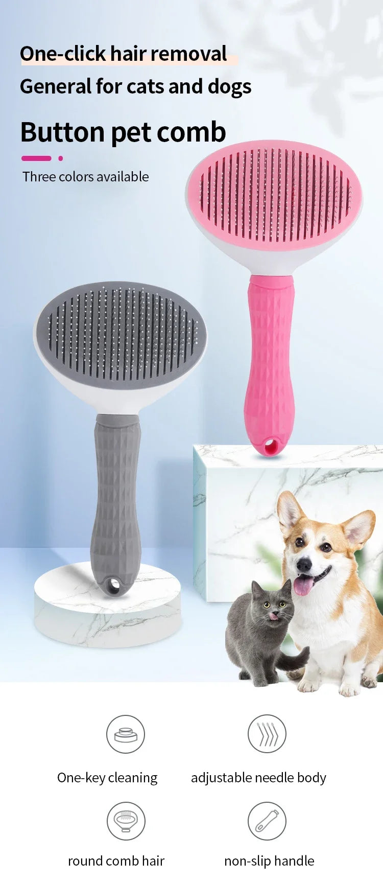 Pet Hair Brush (Dog - Cat)