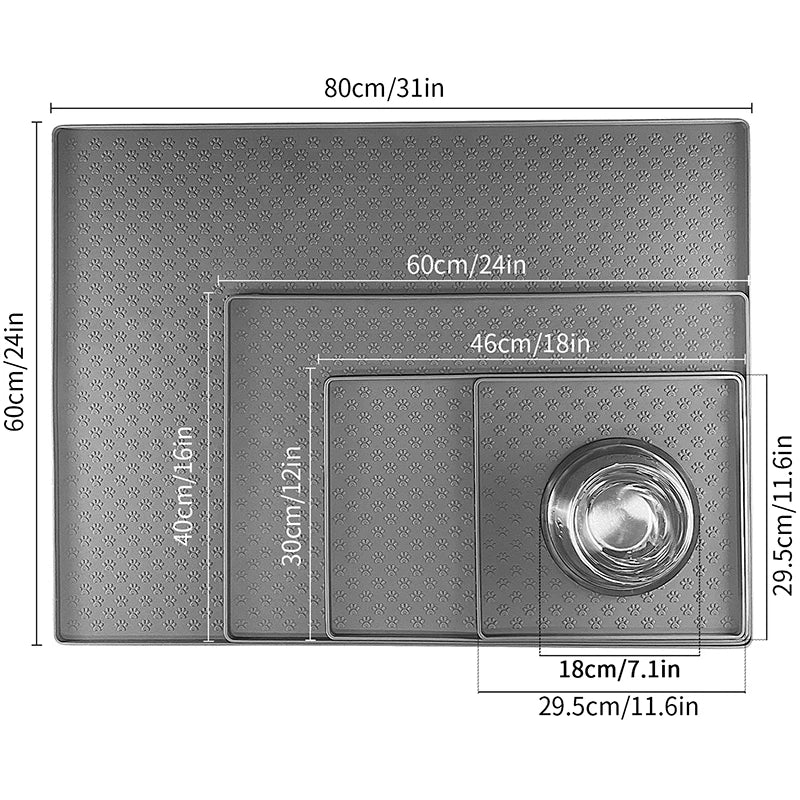 Pet food and drink silicon Placemat