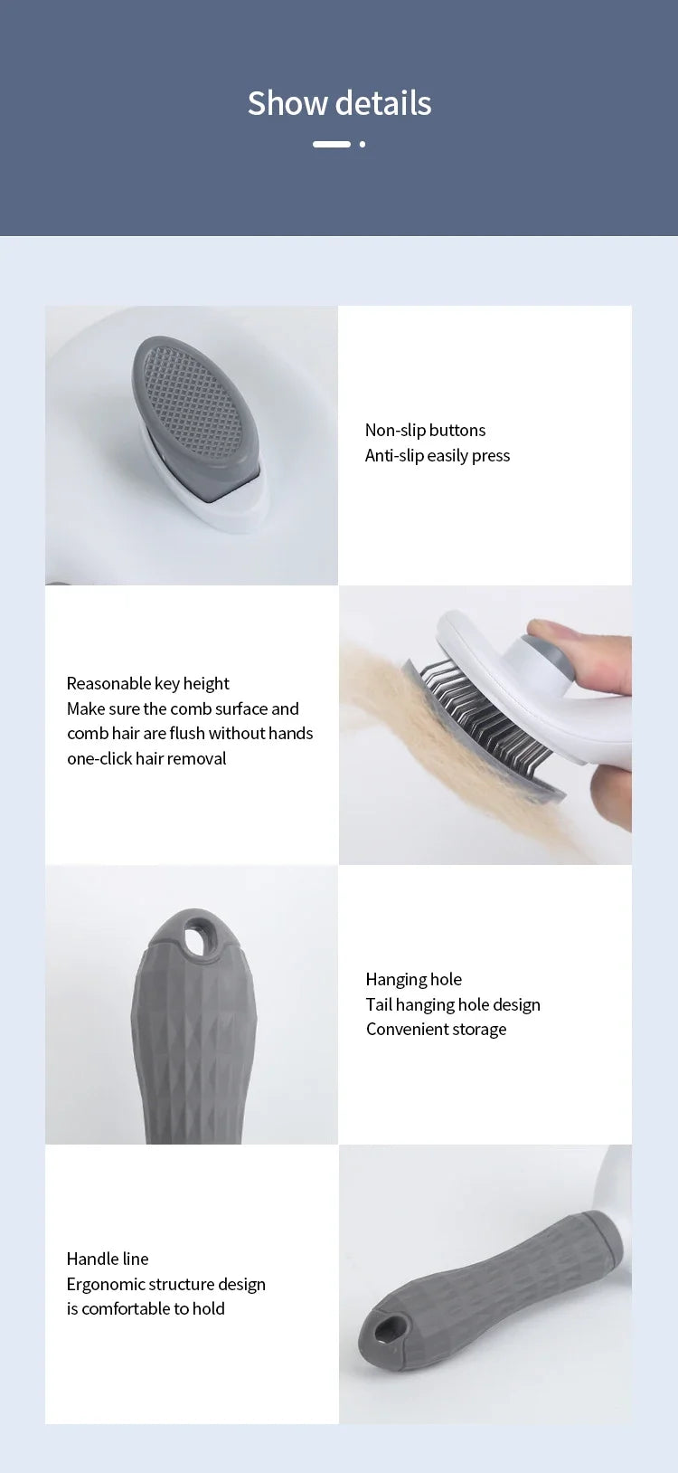 Pet Hair Brush (Dog - Cat)