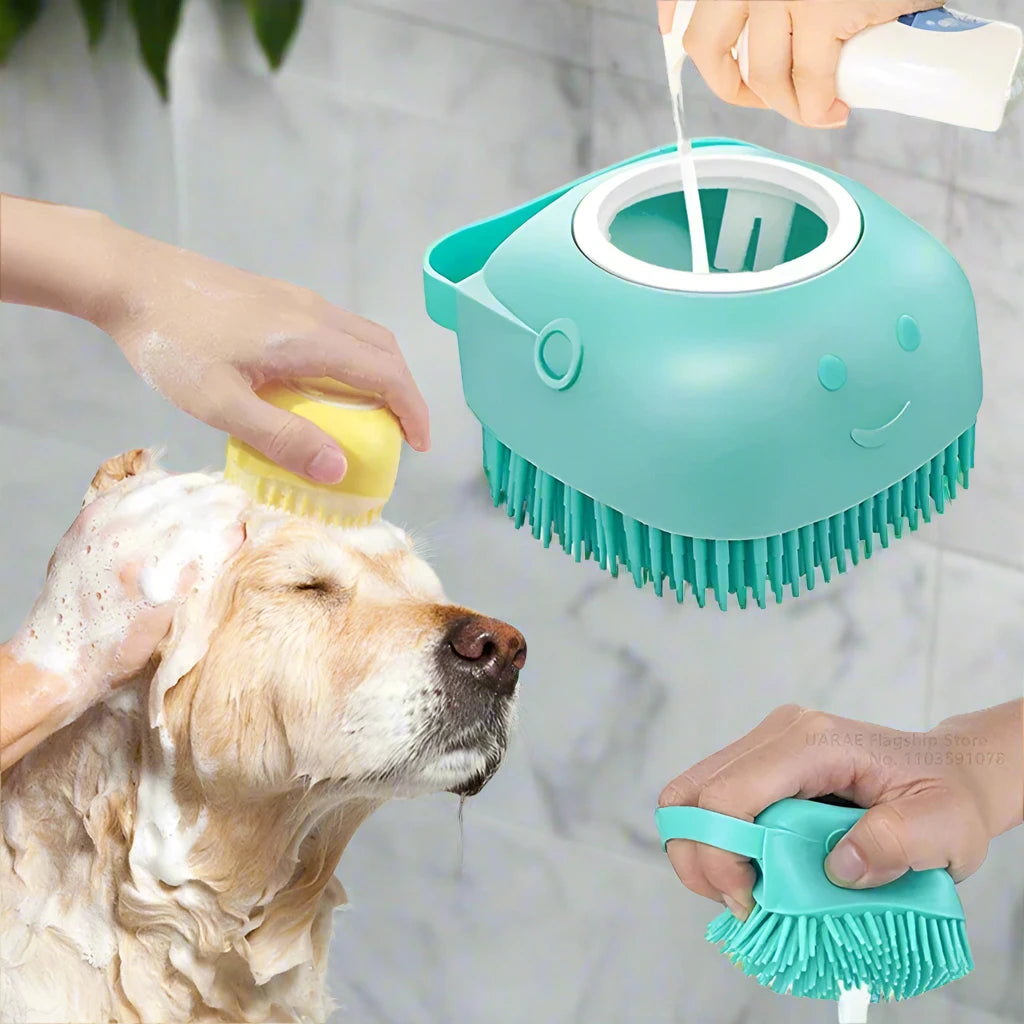 Pet Bathing and Massage Brush (Dog - Cat)