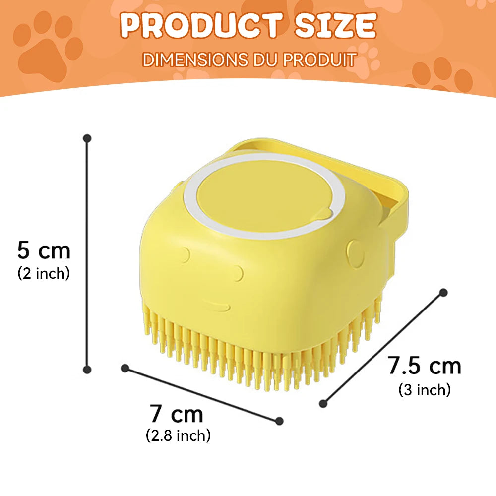 Pet Bathing and Massage Brush (Dog - Cat)