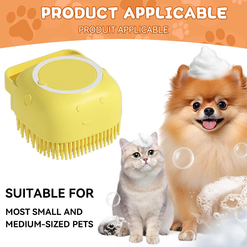 Pet Bathing and Massage Brush (Dog - Cat)