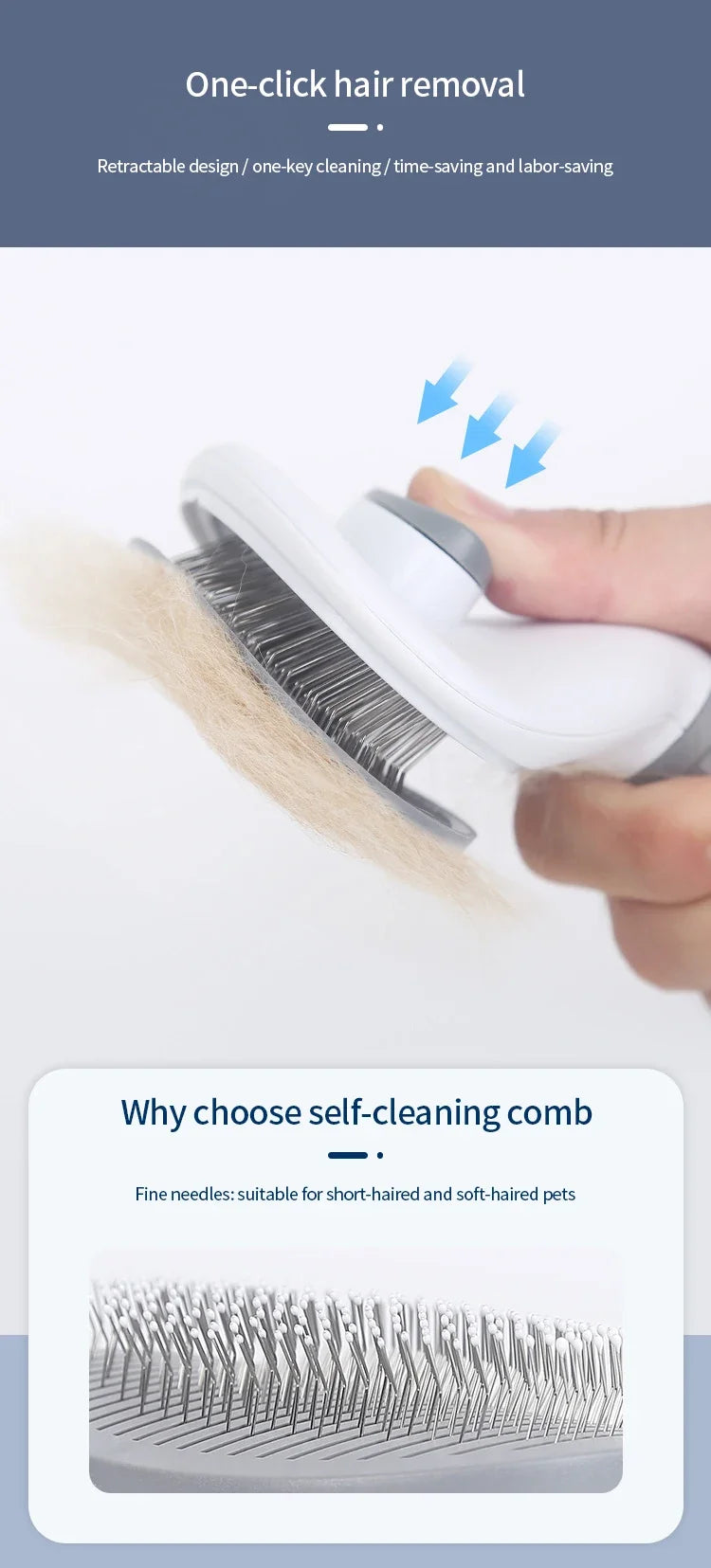 Pet Hair Brush (Dog - Cat)